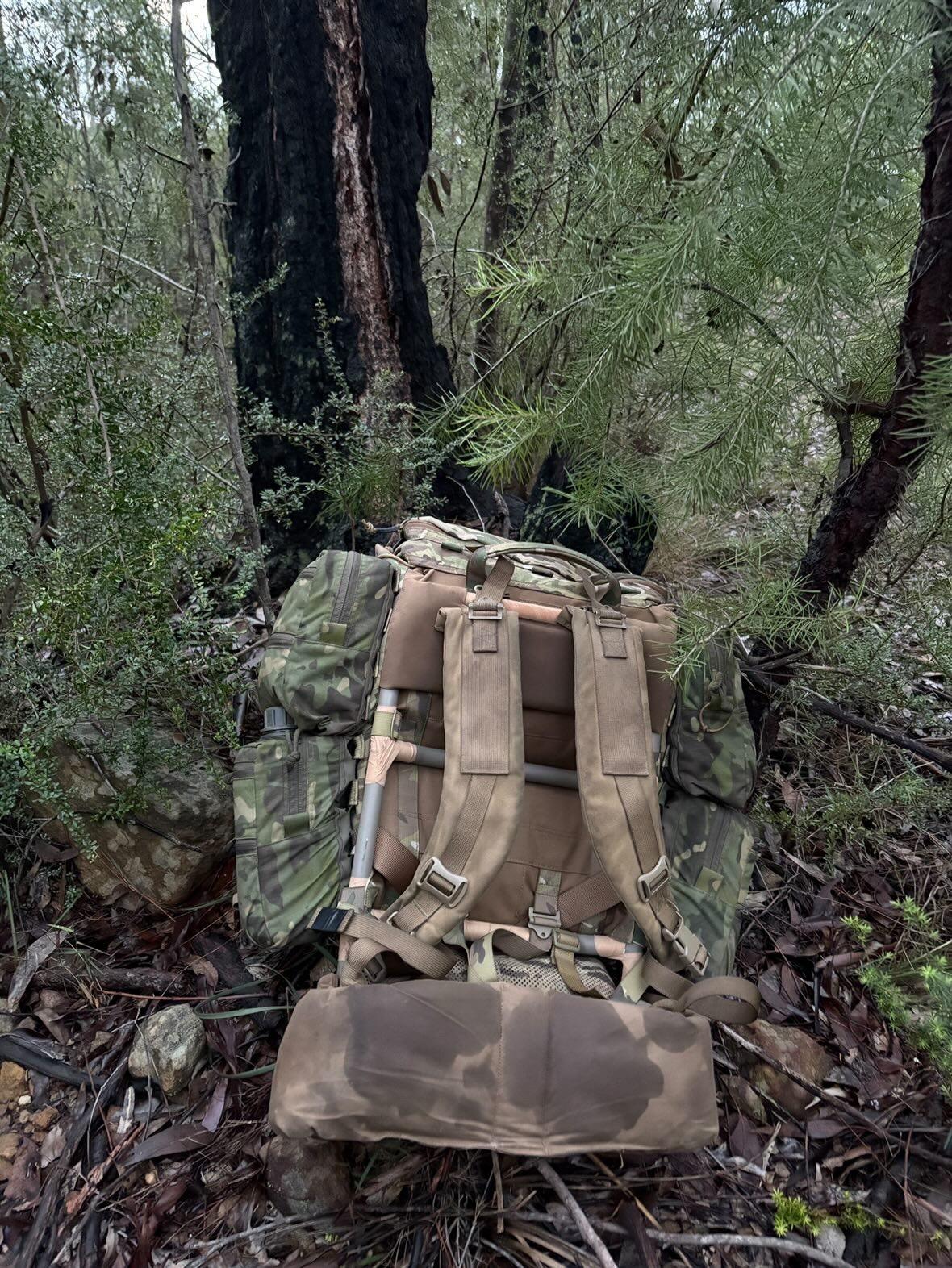 The Bushranger Frame loaded for a stomp